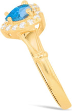 Load image into Gallery viewer, 10k Yellow Gold 9mm Birthstone Gemstone Heart CZ Ring, Size 4-10