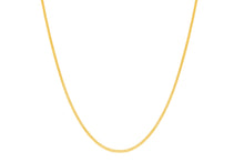Load image into Gallery viewer, 14k Yellow Gold Or White Gold 1.1mm Solid Milano Chain Necklace