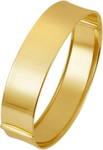 Load image into Gallery viewer, 14k Yellow Gold 14.5mm Solid Shiny High Polish Classic Bangle Bracelet 7 Inch