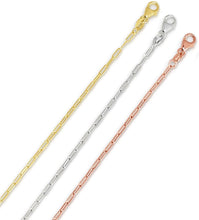 Load image into Gallery viewer, 14k Yellow Gold 1.5mm Solid Paperclip Link Chain Necklace