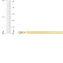 Load image into Gallery viewer, 10k Yellow Gold 4mm Super Flexible Silky Herringbone Chain Bracelet