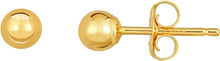 Load image into Gallery viewer, 10k Yellow Gold Ball Stud Earrings