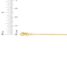 Load image into Gallery viewer, 14k Yellow Gold or White Gold 1.1mm Diamond Cut Bead Chain Necklace