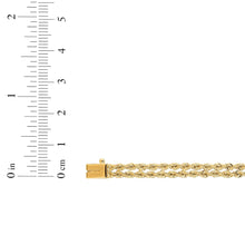 Load image into Gallery viewer, 14k Yellow Gold 4.8mm Solid Double-Row Rope Chain Bracelet