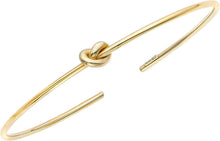 Load image into Gallery viewer, 14k Yellow Gold 5.5mm Love Knot Bangle Bracelet, 7 Inch