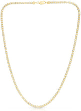 Load image into Gallery viewer, 10k Yellow Gold and White Gold 3.3mm Two-Tone Ice Necklace