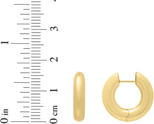 Load image into Gallery viewer, 14k Yellow Gold 16mm High Polish Fancy Hoop Earrings