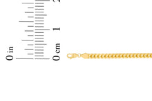 Load image into Gallery viewer, 10k Yellow Gold 2mm Lite Franco Chain Link Bracelet or Anklet