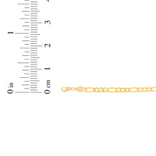 Load image into Gallery viewer, 10k Yellow Gold 2.5mm Solid Clasic Figaro Necklace
