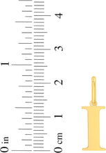 Load image into Gallery viewer, 14k Yellow Gold 0.9" Alphabet Letter A - Z Initial Charm Pendant with optional Extendable Adjustable Chain Necklace