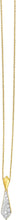 Load image into Gallery viewer, .16cttw Diamond 14k Yellow Gold 20mm Necktie Charm Pendant Adjustable Chain Necklace, 16 Inch-18"