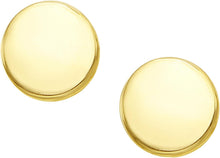 Load image into Gallery viewer, 14k Yellow Gold 5.5mm Polished Circle Stud Earrings
