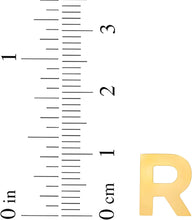 Load image into Gallery viewer, 14k Yellow Gold 0.4" Block Alphabet Letter A - Z Initial Charm Pendant with Extendable Adjustable Chain Necklace