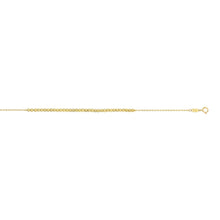 Load image into Gallery viewer, 14k Yellow Gold 2.6mm Bead Link Bracelet, 7 Inch