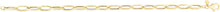 Load image into Gallery viewer, 14k Yellow Gold 5mm Hexagon Paperclip Link Bracelet, 7.25 Inch