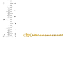 Load image into Gallery viewer, 10k Yellow Gold 5mm Diamond Cut Lite Rope Chain Necklace