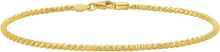 Load image into Gallery viewer, 14k Yellow Gold Sparkle Beaded Link Chain Bracelet, 7 Inch