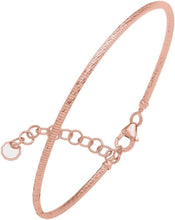 Load image into Gallery viewer, 14k Yellow Gold or White Gold or Rose Gold 1.8mm Fancy Stackable Diamond Cut Bangle Bracelet