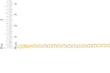 Load image into Gallery viewer, 10k Yellow Gold and White Gold 4mm Two-Tone Solid Mariner Link Chain Necklace