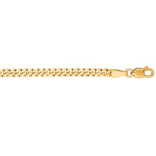 Load image into Gallery viewer, 18k Yellow Gold 2.2mm Solid Gourmette Chain Necklace