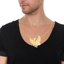 Load image into Gallery viewer, 10k Yellow Gold Bald Eagle Pendant Pendant
