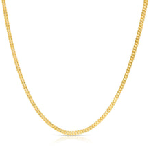 Load image into Gallery viewer, 10k Yellow Gold 3mm Lite Franco Chain Link Necklace