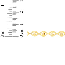 Load image into Gallery viewer, 10k Yellow Gold 4.7mm Puff Mariner Bracelet or Anklet
