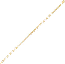 Load image into Gallery viewer, 14k Yellow Gold 3.2mm Heart Link Bracelet, 7 Inch