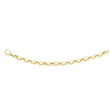 Load image into Gallery viewer, 14k Yellow Gold 9.4mm Fancy Rolo Link Bracelet, 7.25 Inch