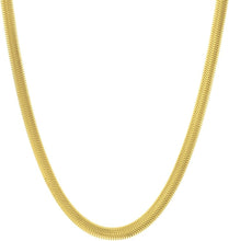 Load image into Gallery viewer, 14k Yellow Gold 6.5mm Lite Oval Snake Chain Necklace