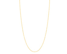 Load image into Gallery viewer, 10k Yellow Gold or White Gold 1mm Double Extendable Solid Diamond Cut Bead Chain Adjustable Necklace, 16" - 17" - 18 Inch