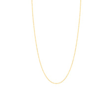 Load image into Gallery viewer, 10k Yellow Gold or White Gold 1mm Double Extendable Solid Diamond Cut Bead Chain Adjustable Necklace, 16" - 17" - 18 Inch