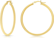 Load image into Gallery viewer, 10k Yellow Gold 20mm x 2.5mm High Polish Round Tube Hoop Earrings