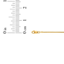 Load image into Gallery viewer, 14k Yellow Gold or White Gold 1.2mm Solid Round Franco Chain Necklace