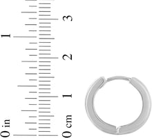 Load image into Gallery viewer, 10k Yellow Gold or White Gold 15mm Polished Huggie Earrings