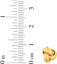 Load image into Gallery viewer, 10k Yellow Gold 9mm Knot Stud Earrings
