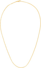 Load image into Gallery viewer, 14k Yellow Gold 1.5mm Solid Paperclip Link Chain Necklace