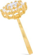 Load image into Gallery viewer, 10k Yellow Gold 11.5mm Birthstone Oval Gemstone CZ Ring, Size 4-10