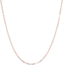 Load image into Gallery viewer, 14k Yellow Gold 2mm Solid Paperclip Link Chain Necklace