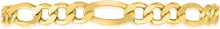 Load image into Gallery viewer, 10k Yellow Gold 9.5mm Lite Figaro Chain Link Necklace