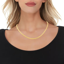 Load image into Gallery viewer, 10k Yellow Gold 3.5mm Lite Franco Chain Link Necklace
