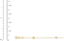Load image into Gallery viewer, 14k Two-Tone Gold Cube Station Link Bracelet, 7.5 Inch