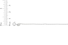 Load image into Gallery viewer, 10k White Gold 1mm or 1.3mm Singapore Chain Necklace