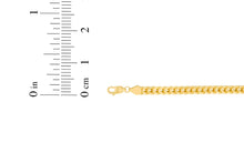 Load image into Gallery viewer, 10k Yellow Gold 3mm Lite Franco Chain Link Bracelet or Anklet