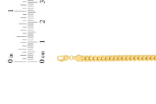 Load image into Gallery viewer, 10k Yellow Gold 3.5mm Lite Franco Chain Link Bracelet or Anklet