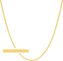 Load image into Gallery viewer, 14k Yellow Gold Or White Gold 1.1mm Solid Milano Chain Necklace