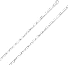 Load image into Gallery viewer, 14k Yellow Gold 2mm Solid Paperclip Link Chain Necklace