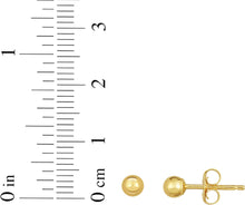 Load image into Gallery viewer, 10k Yellow Gold Ball Stud Earrings
