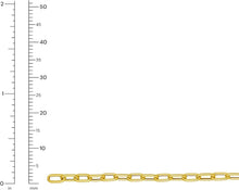 Load image into Gallery viewer, 14k Yellow Gold 5mm Paperclip Charm Link Bracelet, 7 Inch