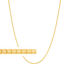 Load image into Gallery viewer, 14k Yellow Gold or White Gold 1.3mm Solid Ice Chain Necklace